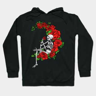 Skeleton Rose Moom Hoodie